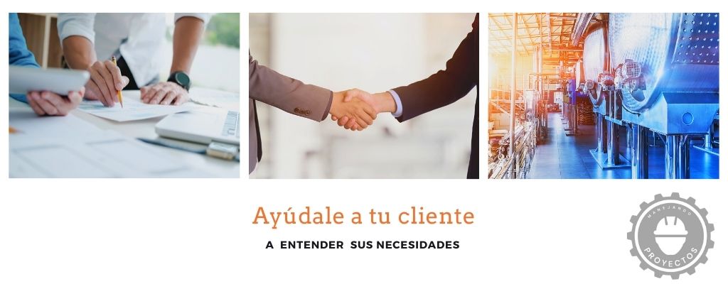 Piensa en las prioridades de tu cliente y en su enfoque del triángulo de hierro para poder darle un mejor servicio. 